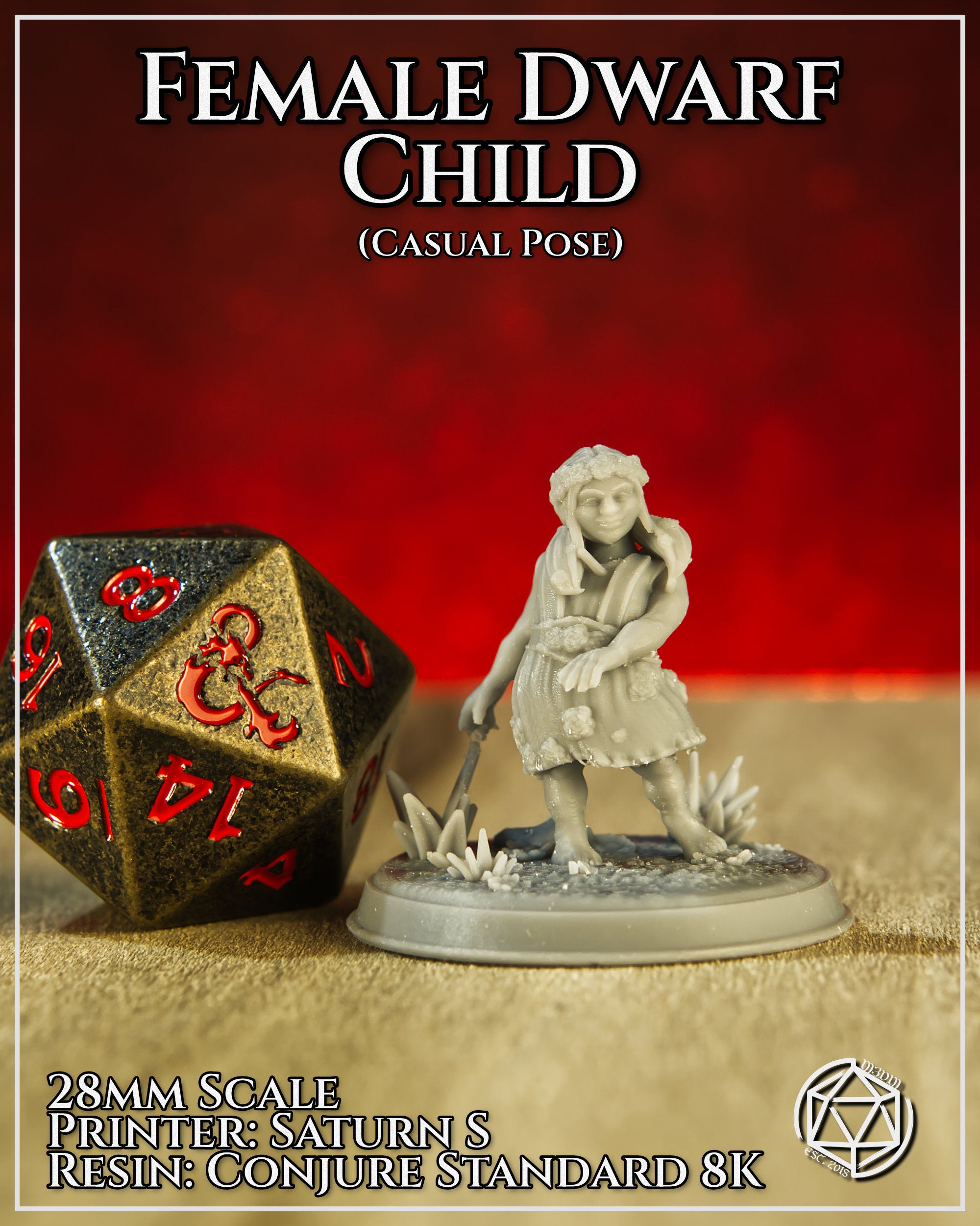 Female Dwarf Child Casual by Mia Kay M3DM
