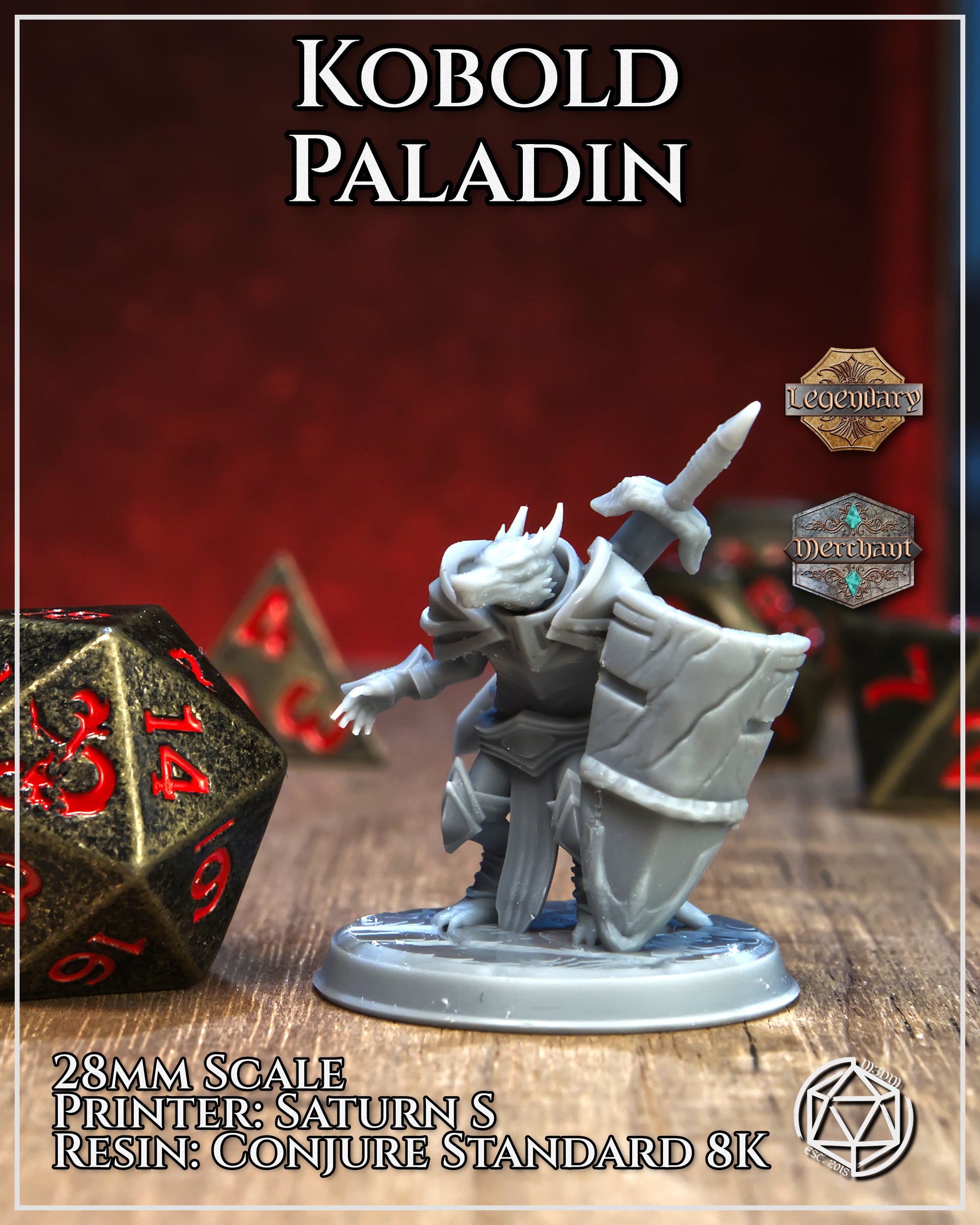 Kobold Paladin by Mia Kay M3DM