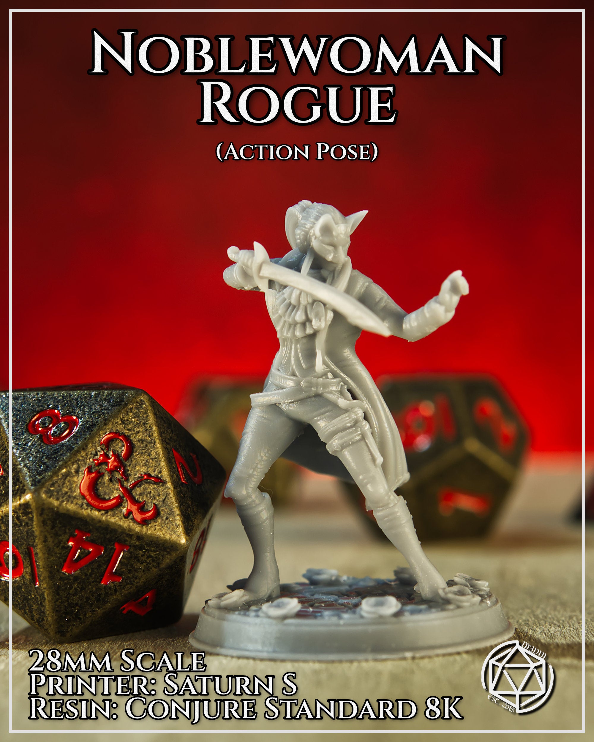 Noblewoman Rogue Action by Mia Kay M3DM
