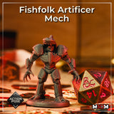 Fishfolk Artificer Mech Action by Mia Kay M3DM