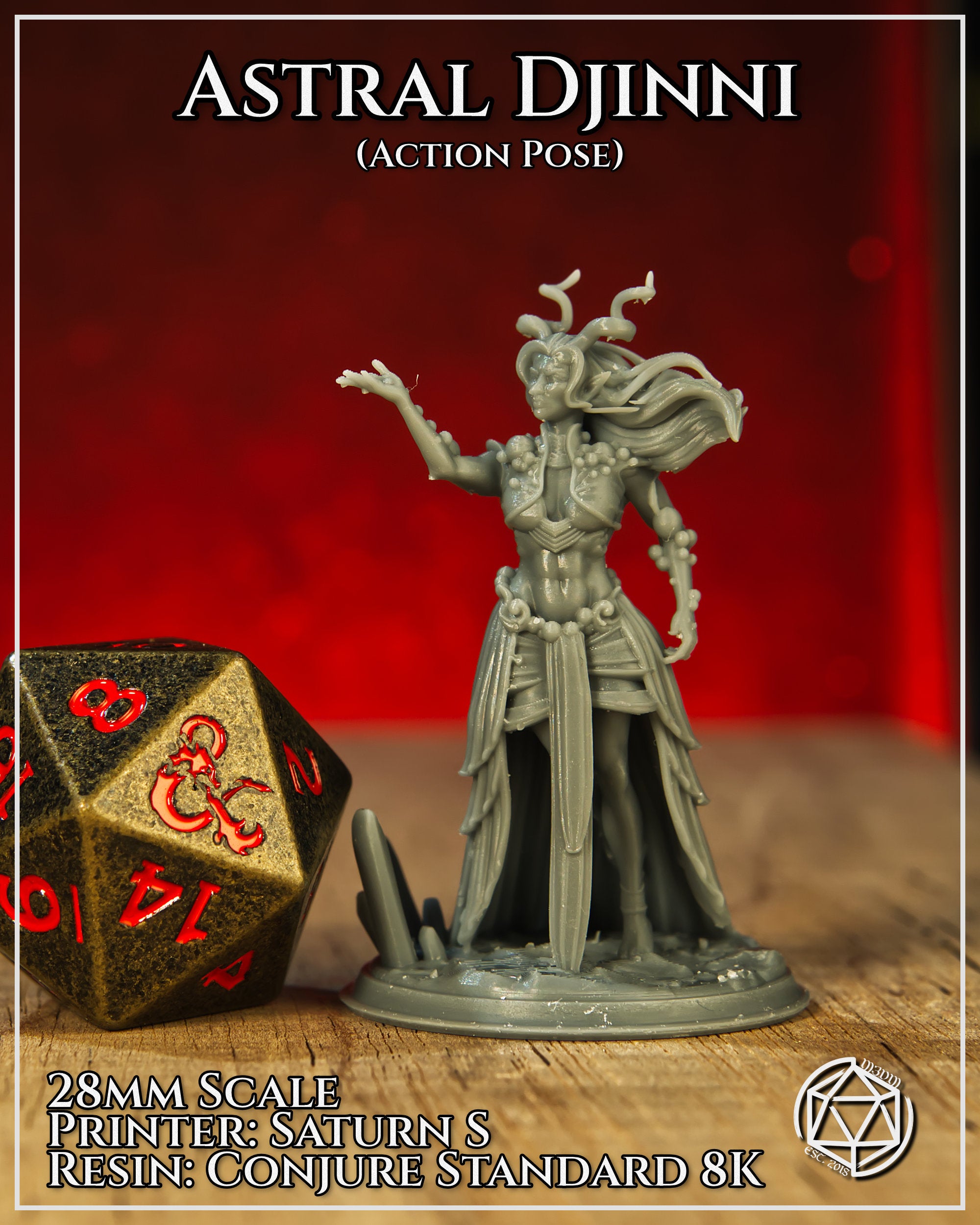 Astral Djinni Action by Mia Kay M3DM