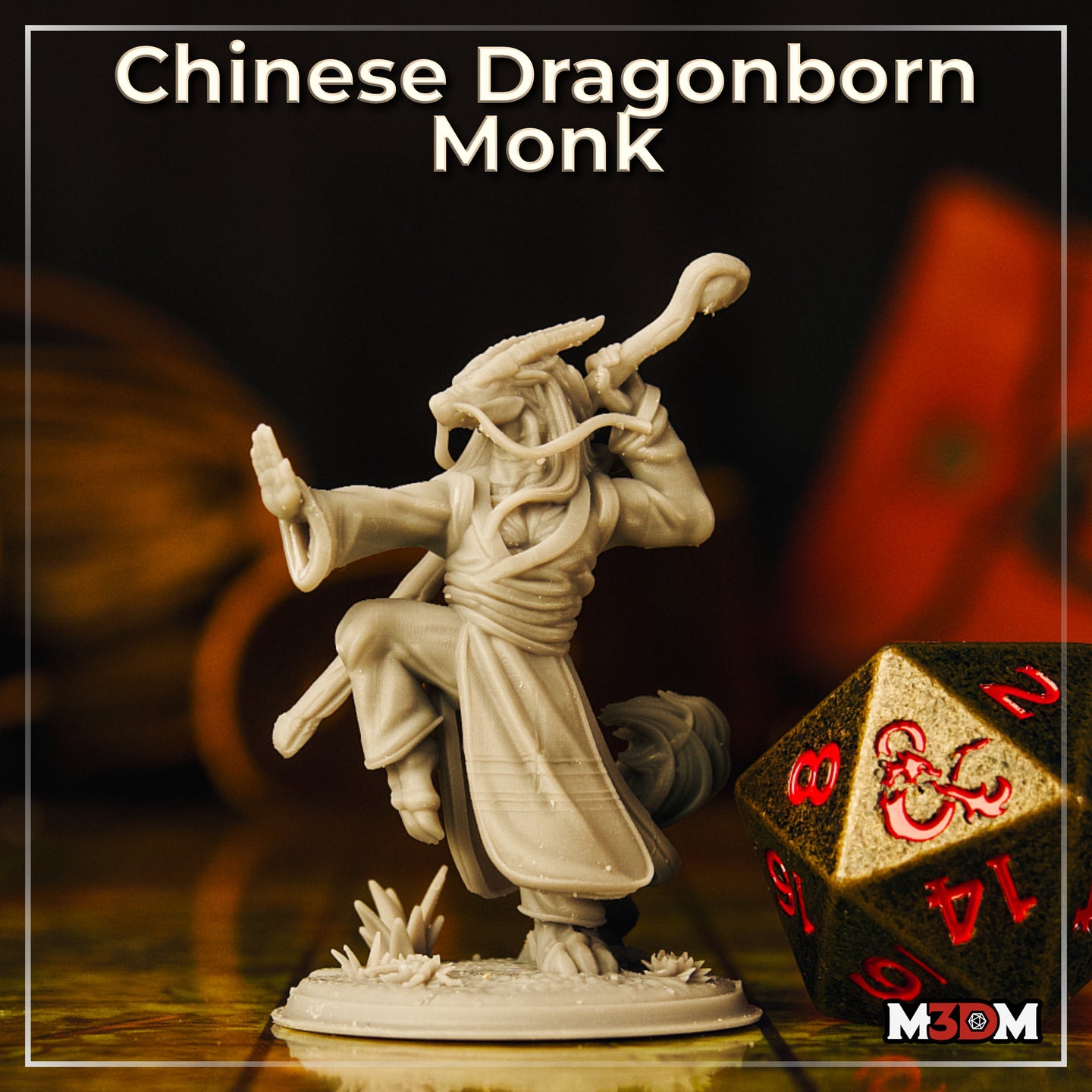 Chinese Dragonborn Monk by Mia Kay M3DM