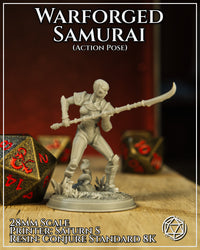 Warforged Female Samurai Action by Mia Kay M3DM
