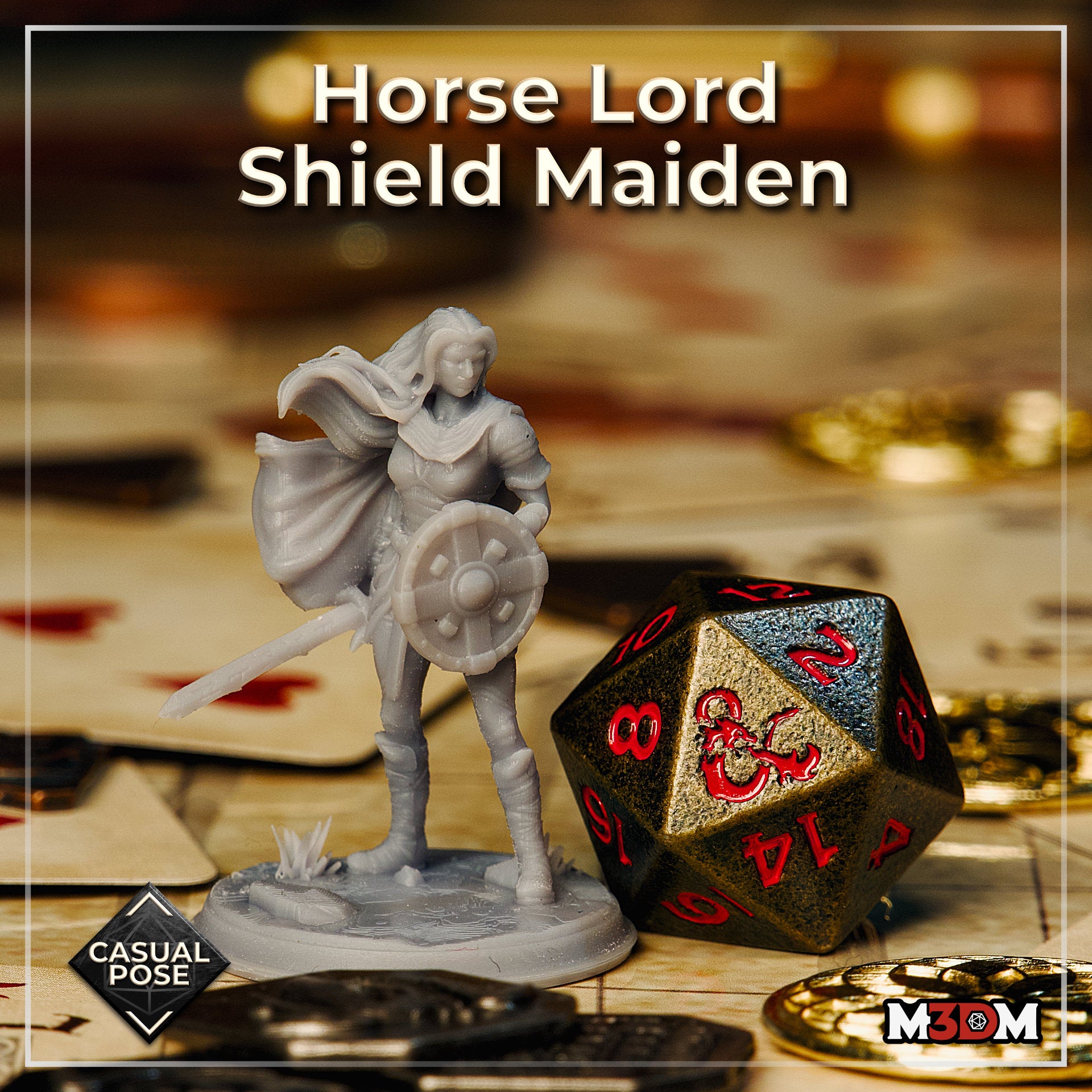 Horse Lord Shield Maiden by Mia Kay M3DM