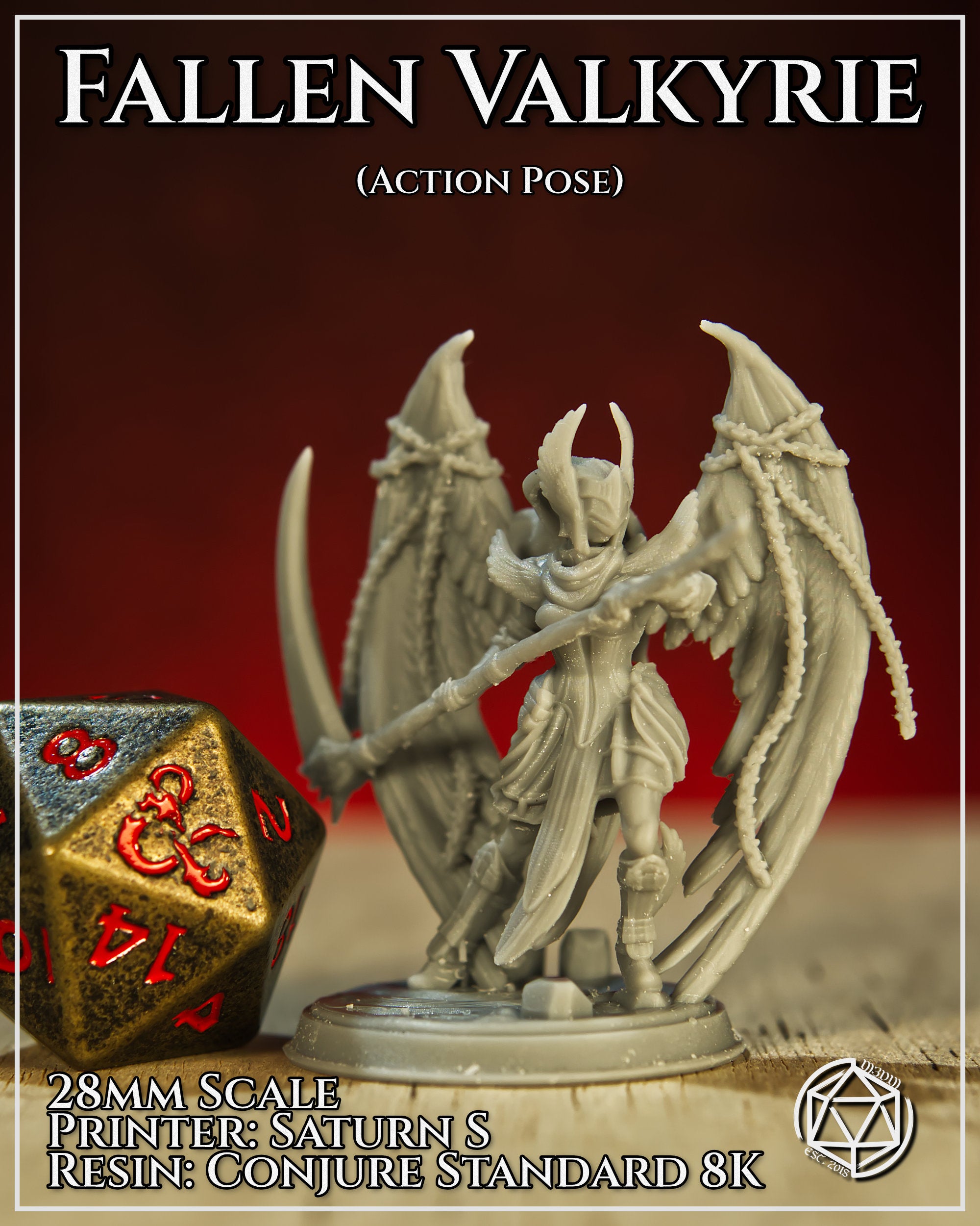 Fallen Valkyrie Action by Mia Kay M3DM