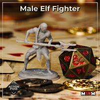 Male Elf Fighter Action by Mia Kay M3DM