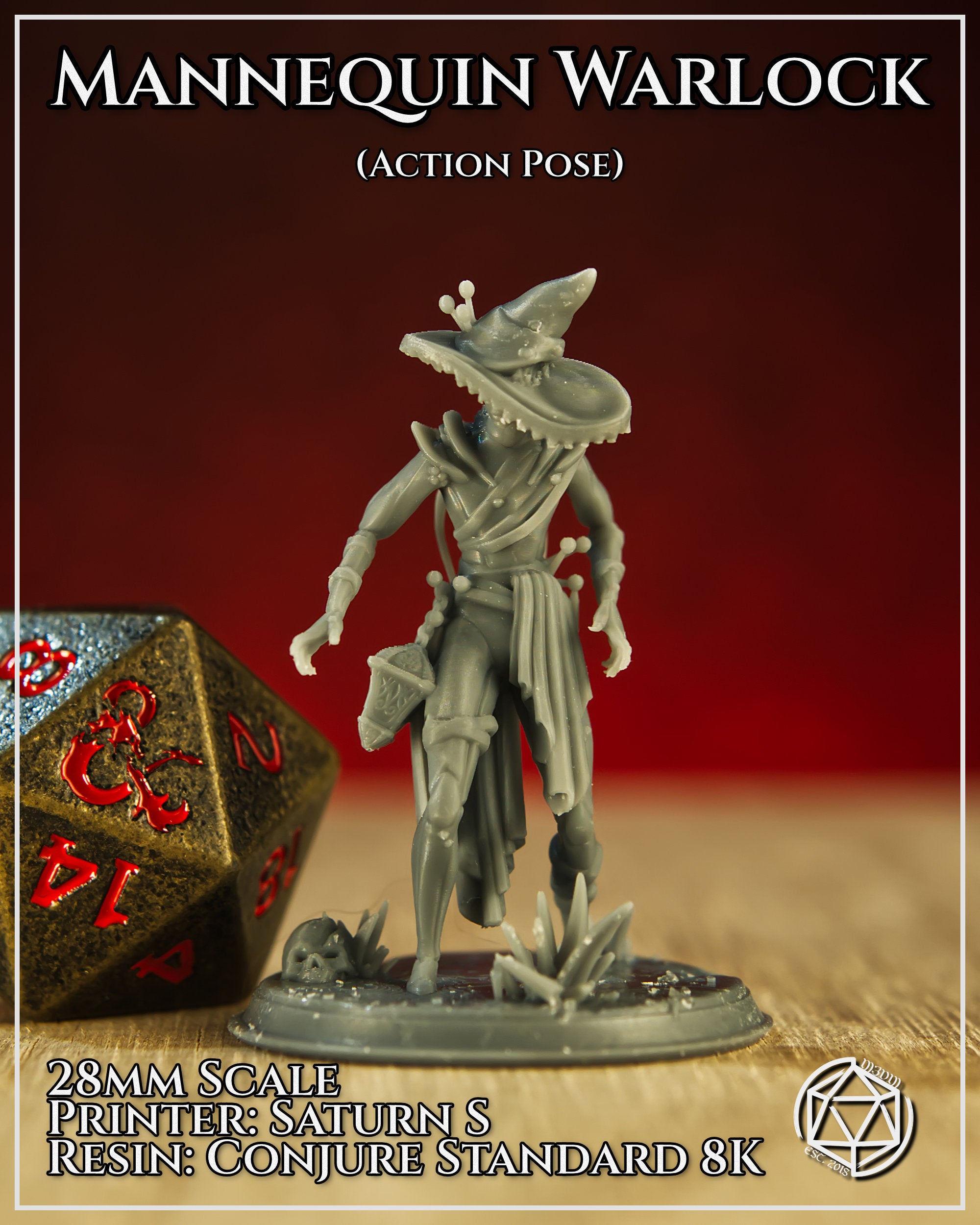 Mannequin Warlock Action by Mia Kay M3DM