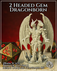 2-Headed Gem Dragonborn by Mia Kay M3DM
