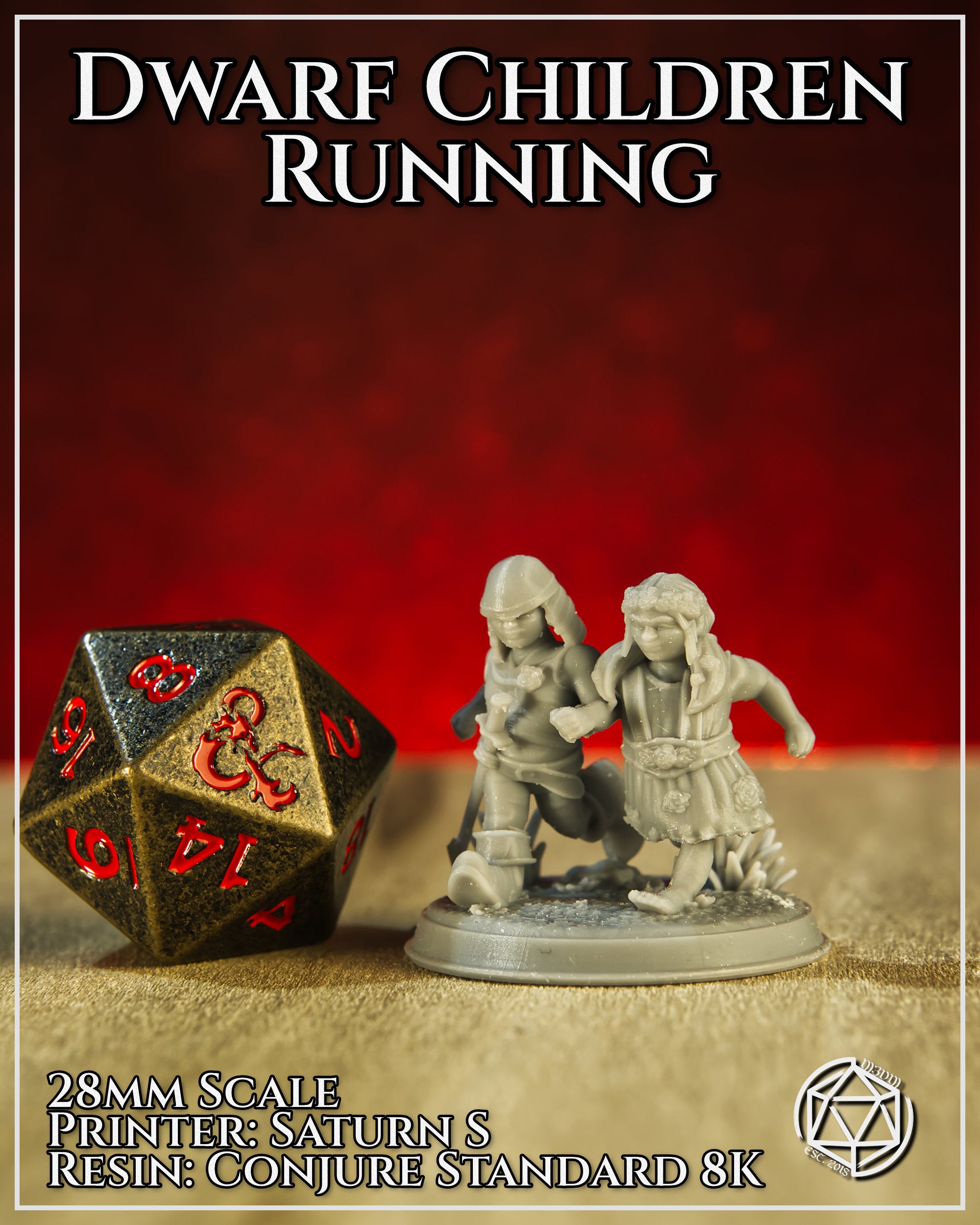 Running Dwarf Children by Mia Kay M3DM