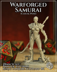 Warforged Female Samurai Casual by Mia Kay M3DM