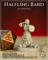 Female Halfing Bard Action by Mia Kay M3DM