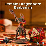 Female Dragonborn Barbarian Action by Mia Kay M3DM