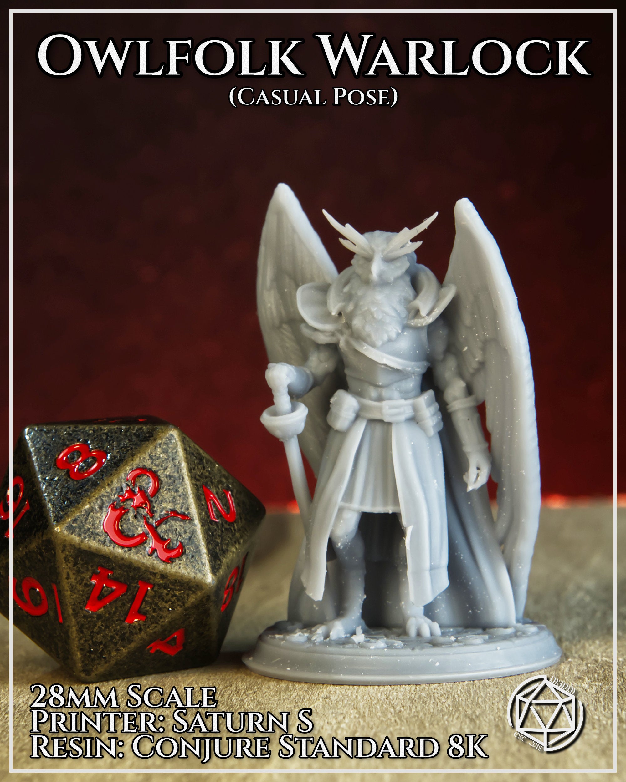 Owlfolk Warlock Casual by Mia Kay M3DM