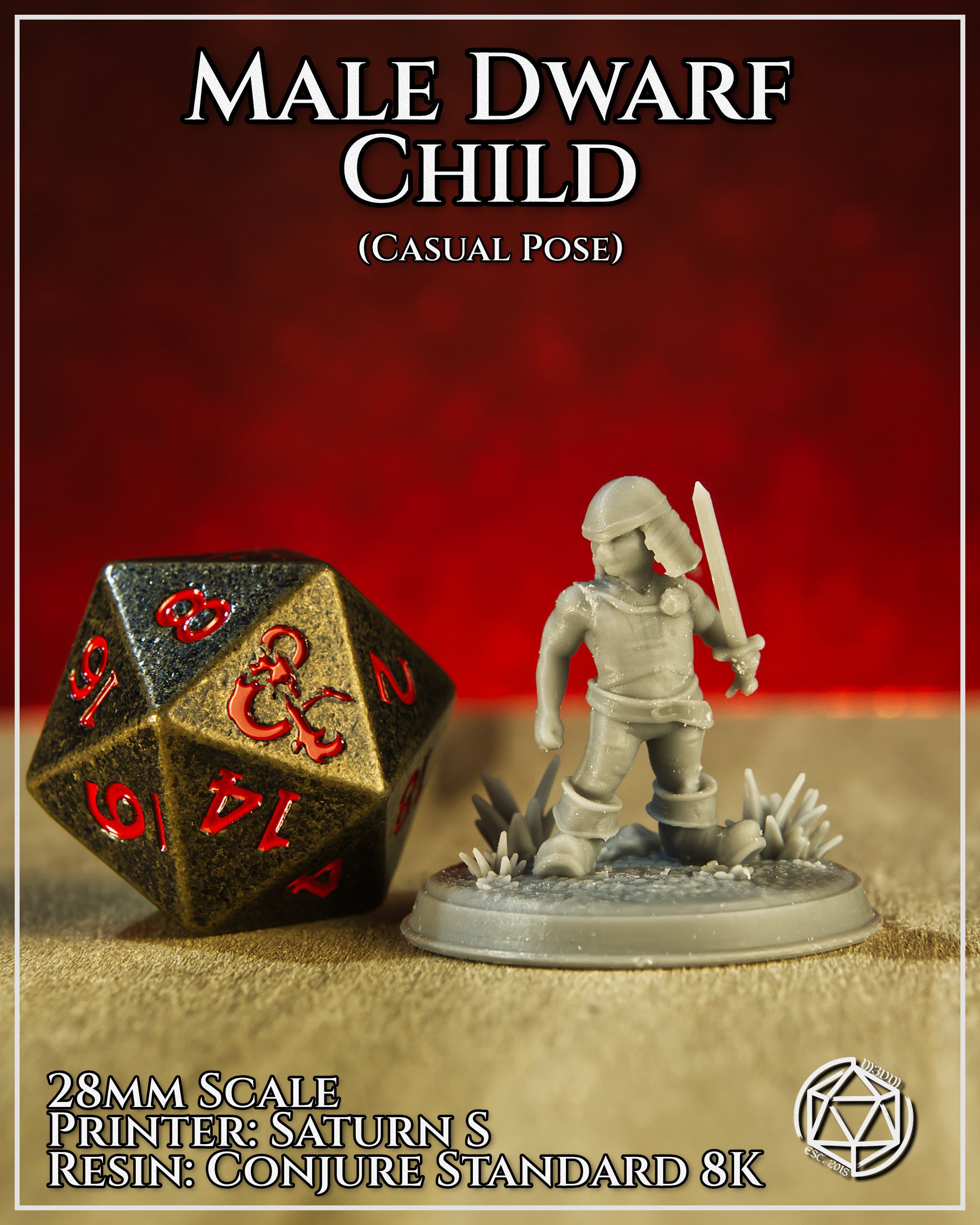 Male Dwarf Child Casual by Mia Kay M3DM