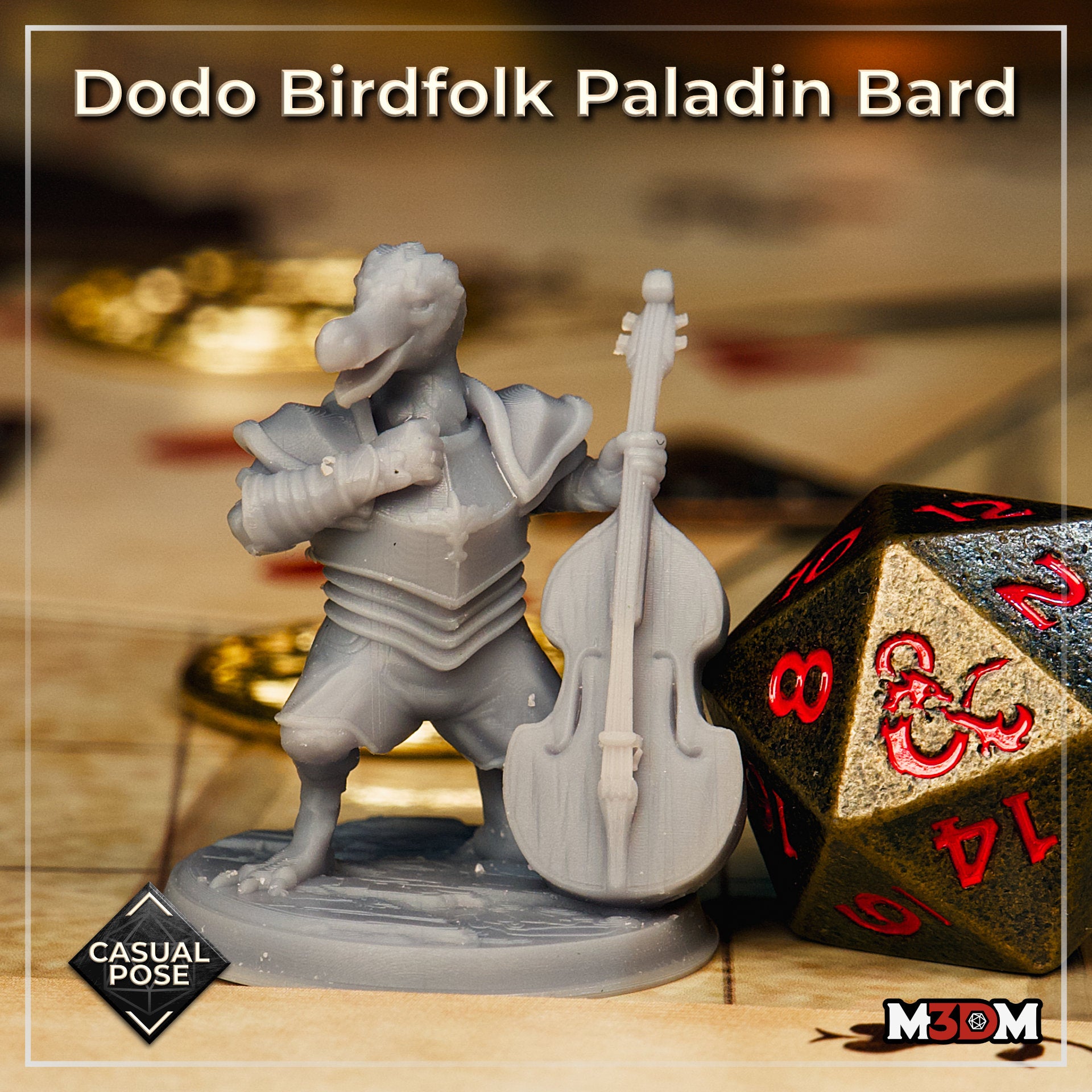 Dodo Birdfolk Paladin Bard Casual by Mia Kay M3DM