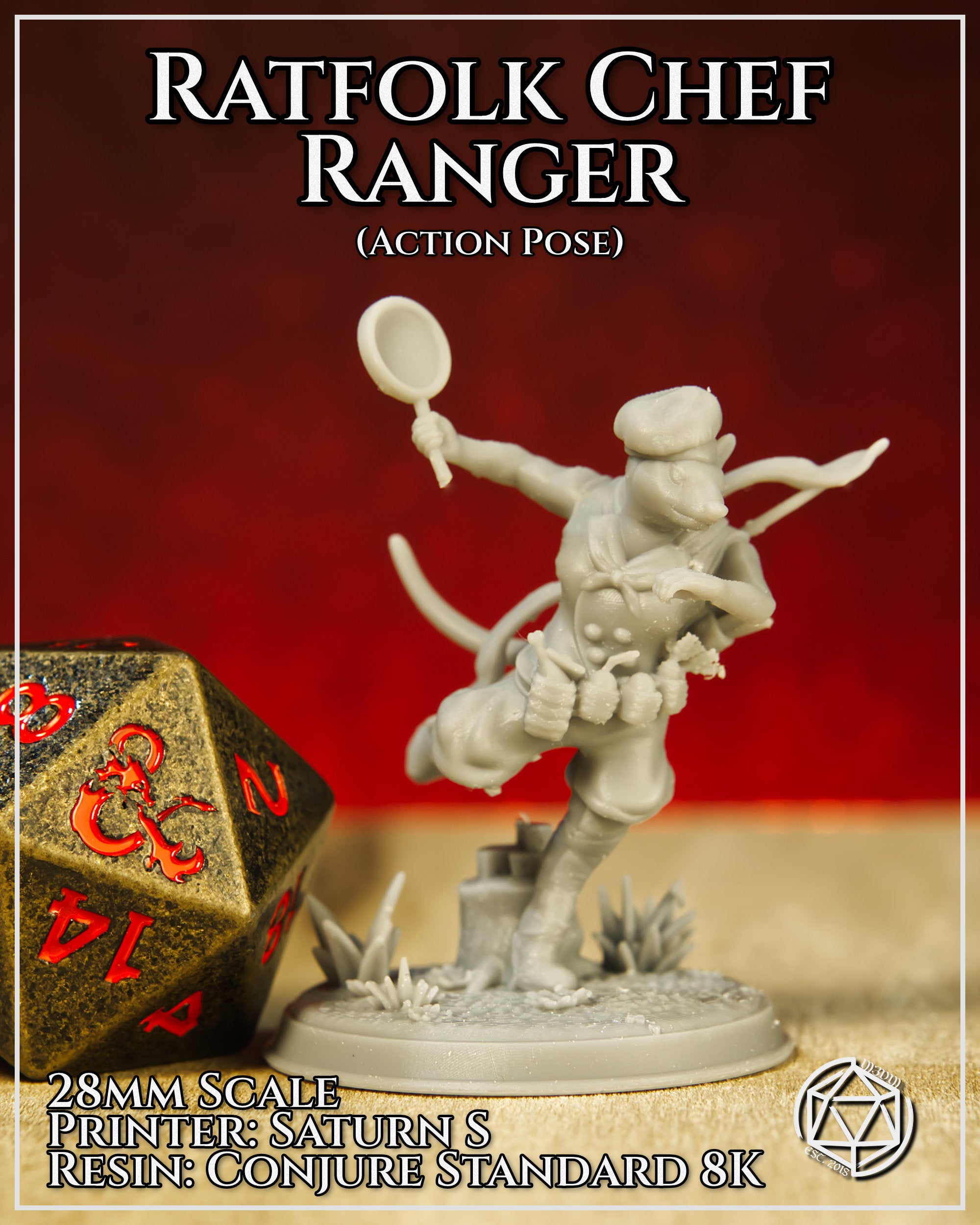 Ratfolk Chef Ranger Action by Mia Kay M3DM
