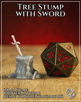 Tree Stump w/Sword by Mia Kay M3DM