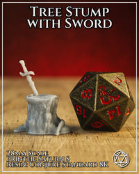 Tree Stump w/Sword by Mia Kay M3DM