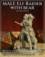 Elf Raider w/Bear Action by Mia Kay M3DM