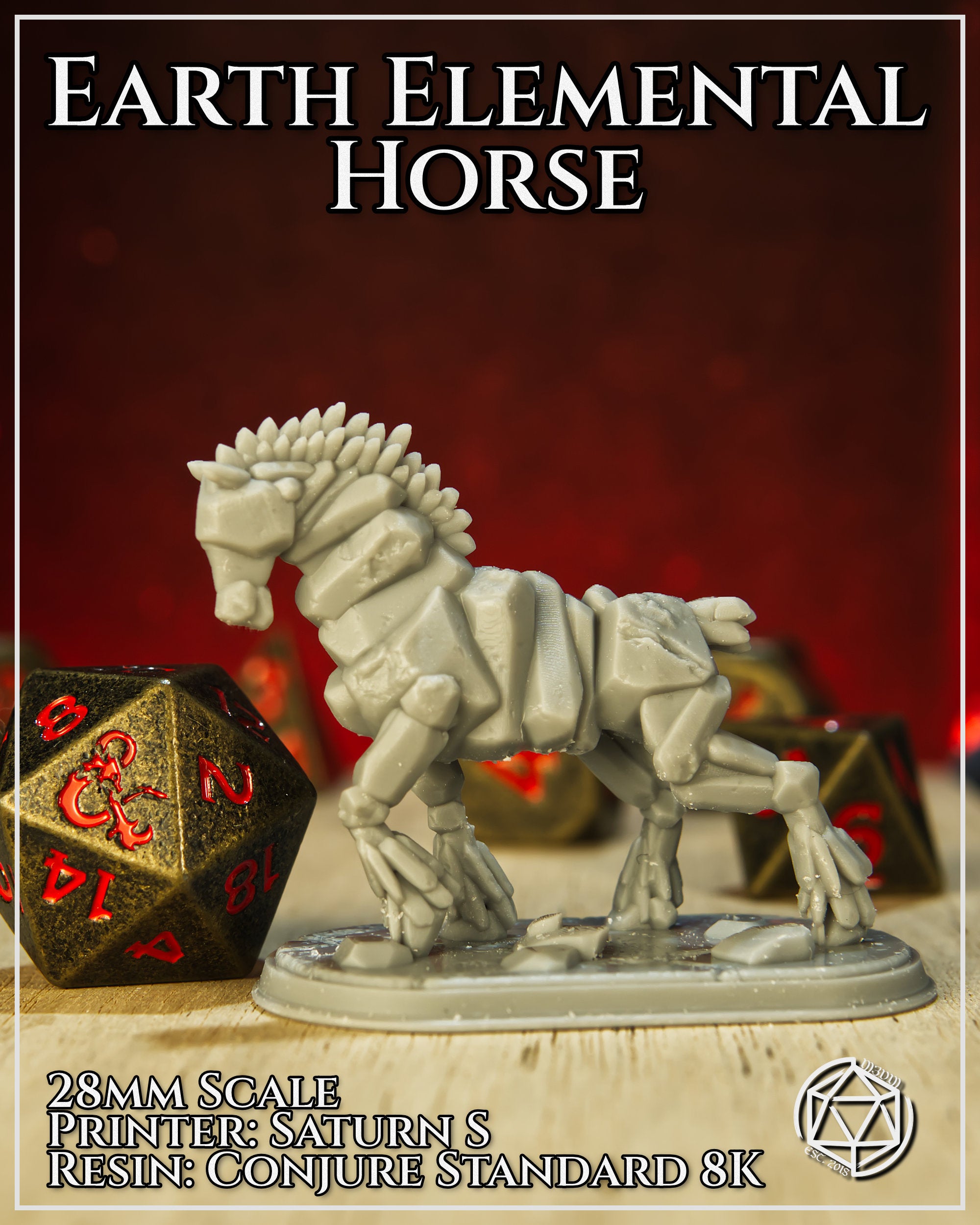 Earth Elemental Horse by Mia Kay M3DM