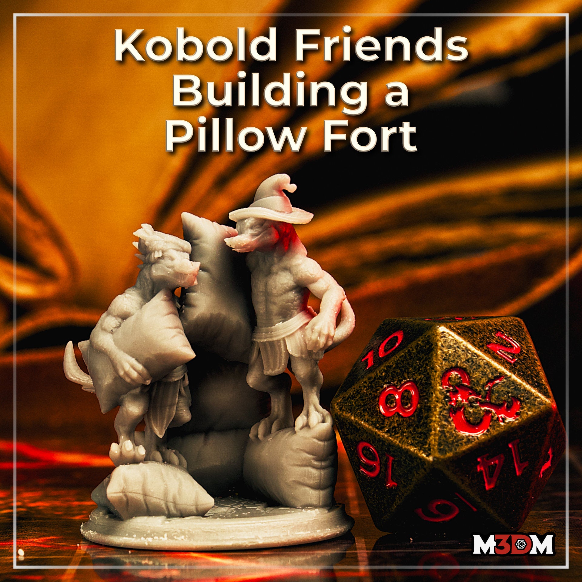Kobold Friends Building Pillow Fort by Mia Kay M3DM