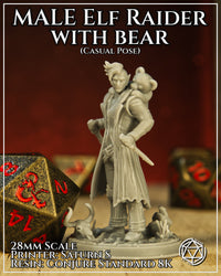 Elf Raider w/Bear Casual by Mia Kay M3DM