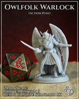 Owlfolk Warlock Action by Mia Kay M3DM