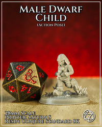 Male Dwarf Child Action by Mia Kay M3DM