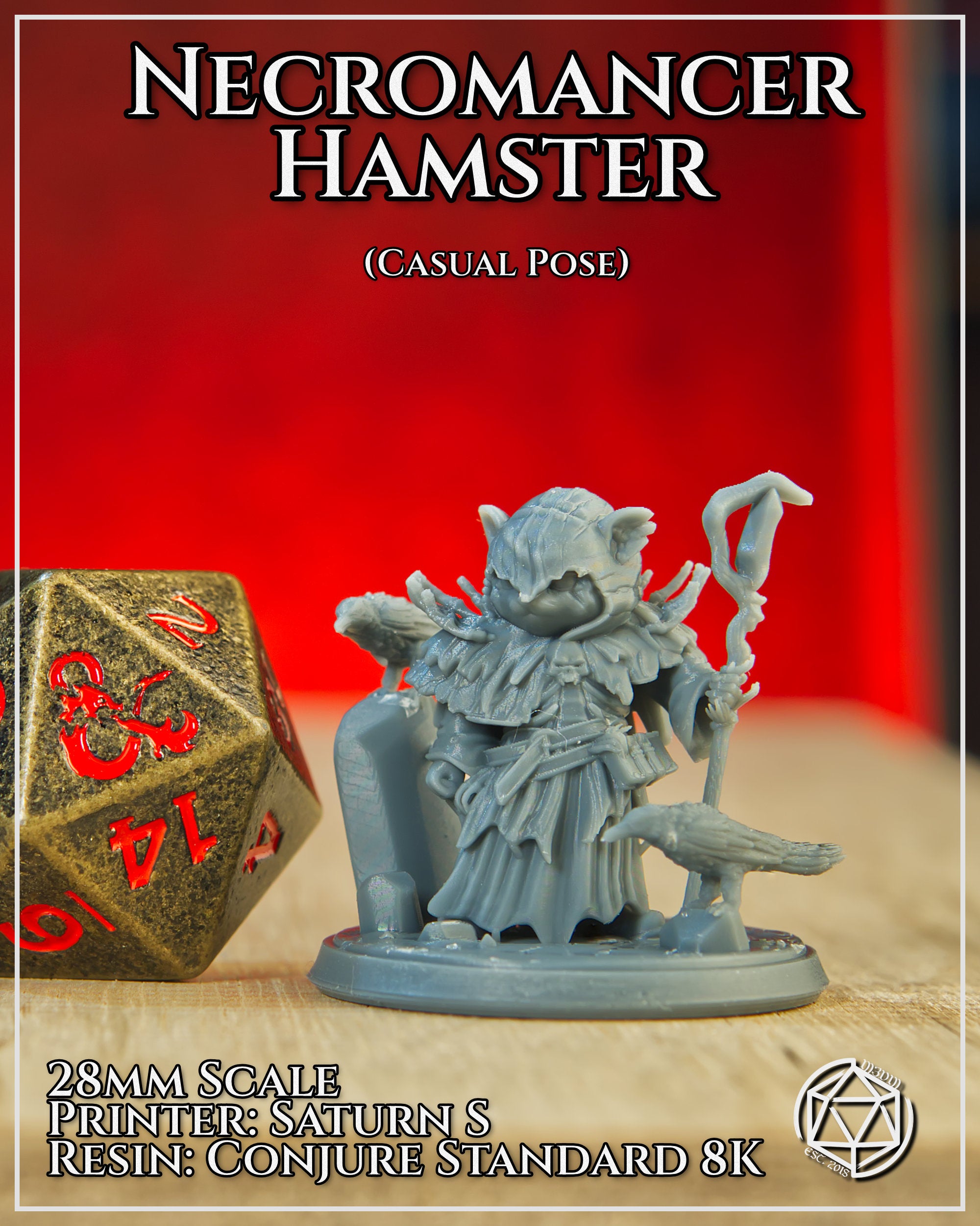 Hamsterfolk Necromancer Casual by Mia Kay M3DM