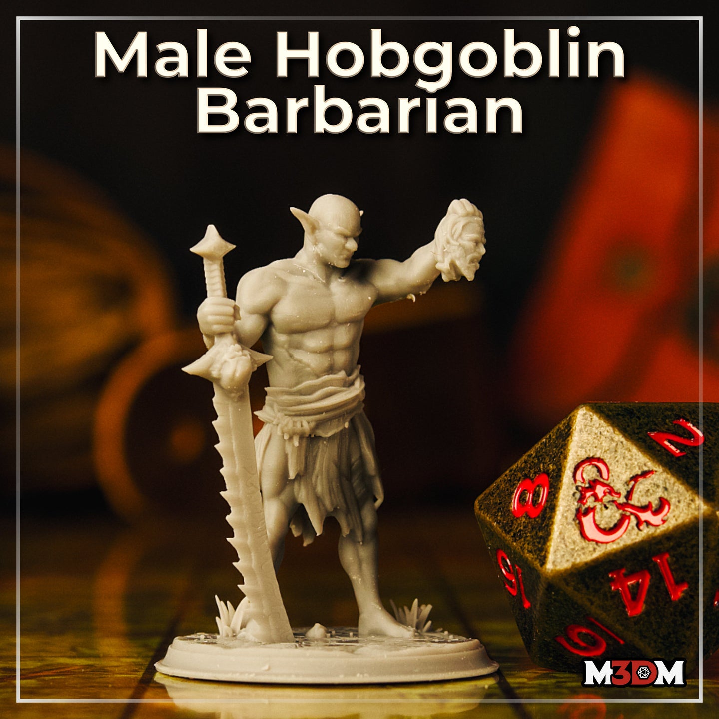 Male Hobgoblin Barbarian by Mia Kay M3DM