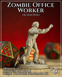 Zombie Office Worker Action by Mia Kay M3DM
