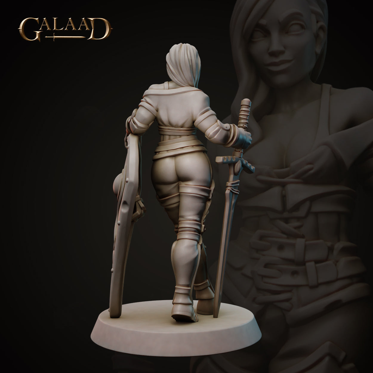 Pinup King's Guard 01 by Galaad Miniatures