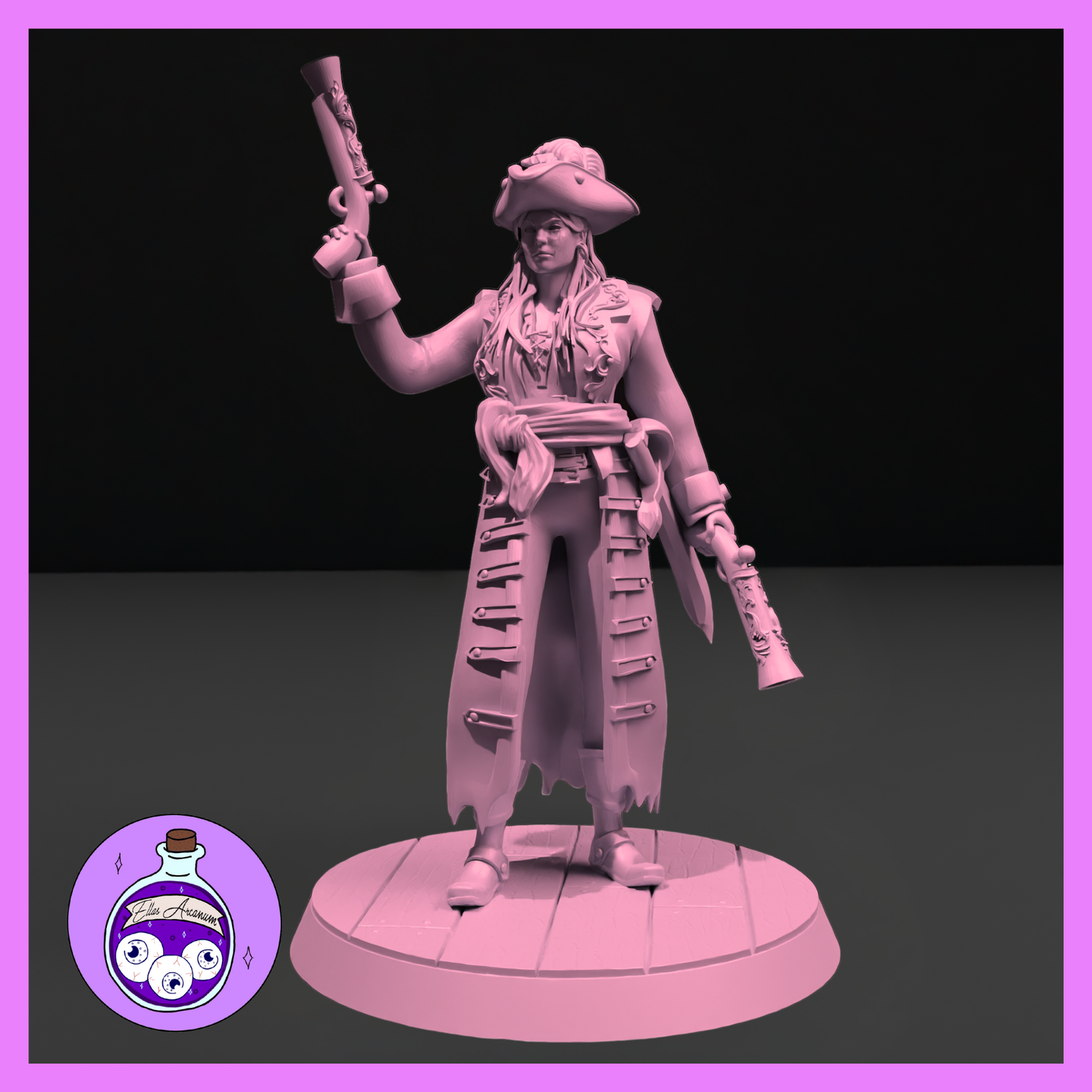 Pirate Captain Female by Ella's Arcanum Minis