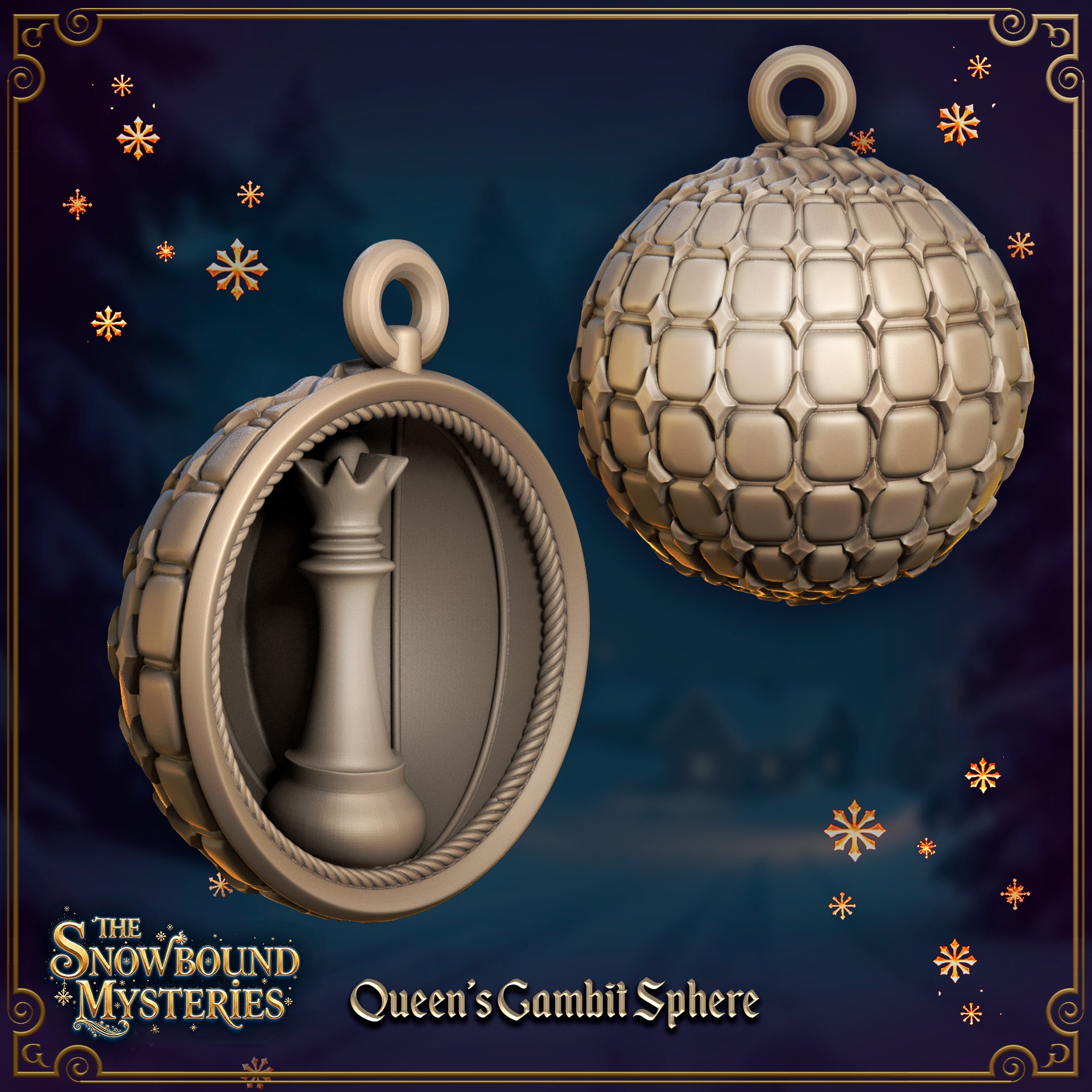 Queen's Gambit Xmas Bauble by Great Grimoire