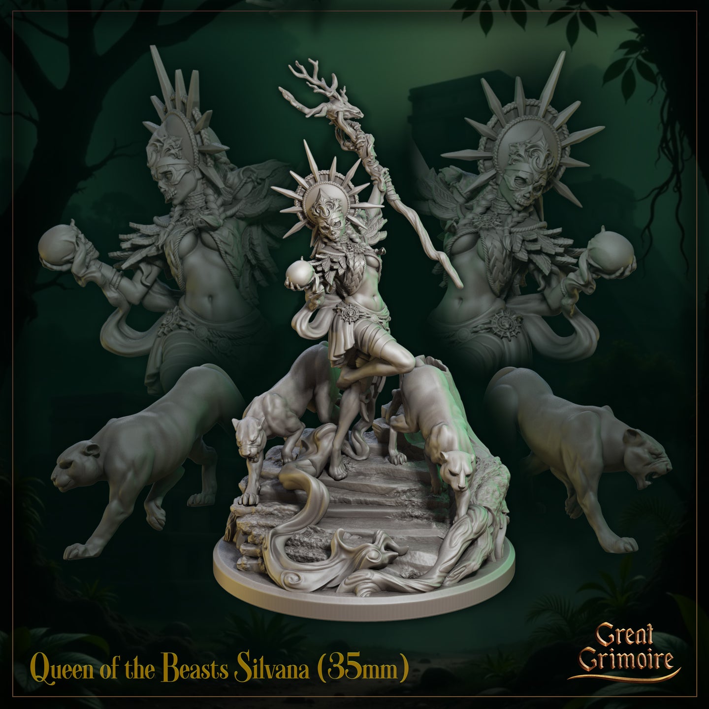 Queen of the Beasts Silvana by Great Grimoire