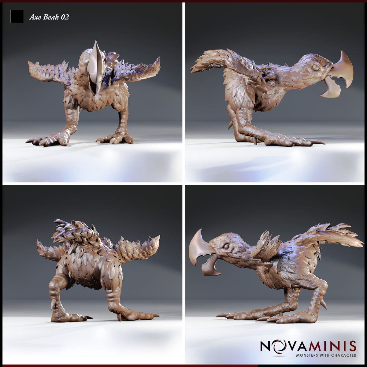 Axbeak Creatures Axe Beak | D&D Miniature for Wilderness Encounters – MitzNSimz