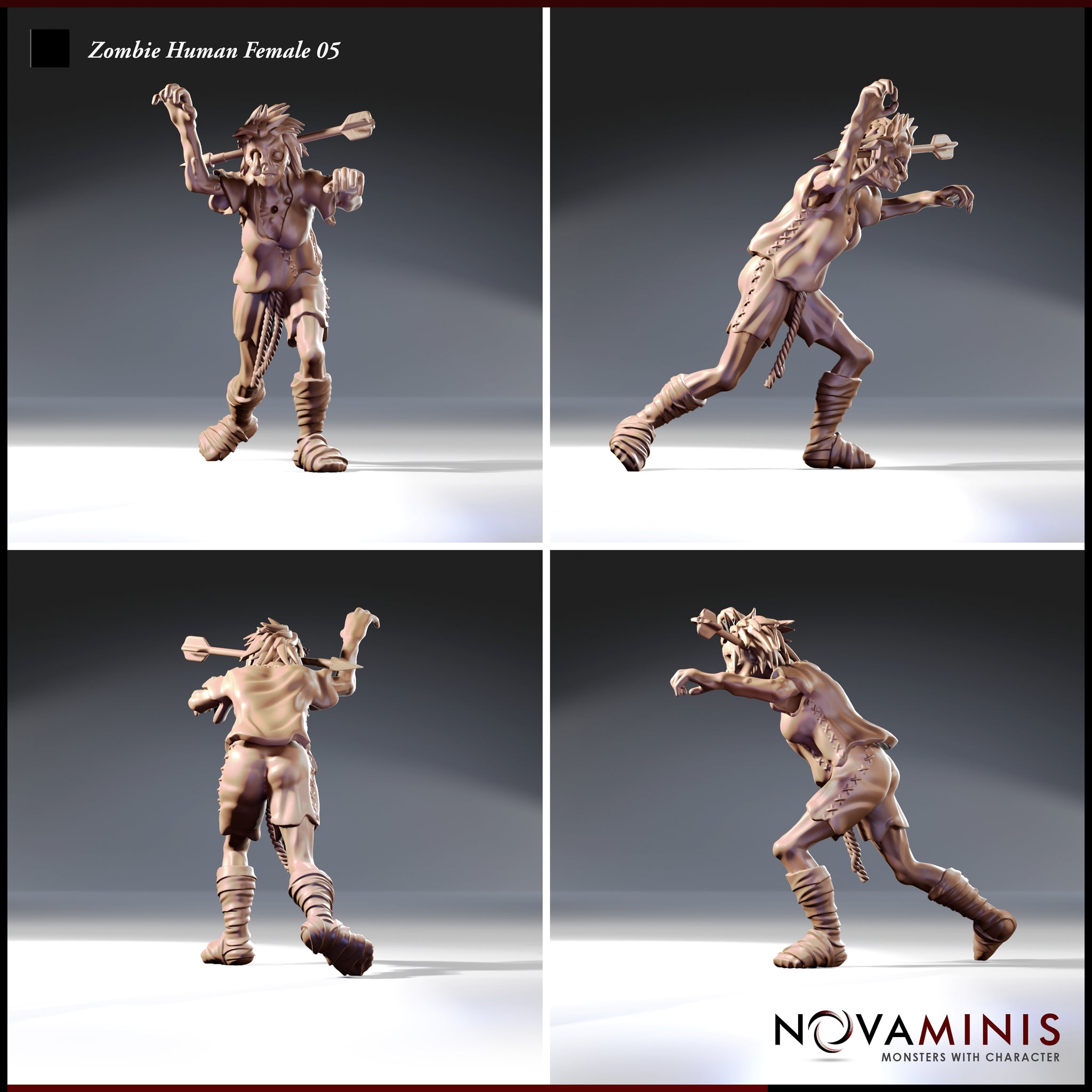 Zombie Human Female 05 by Novaminis