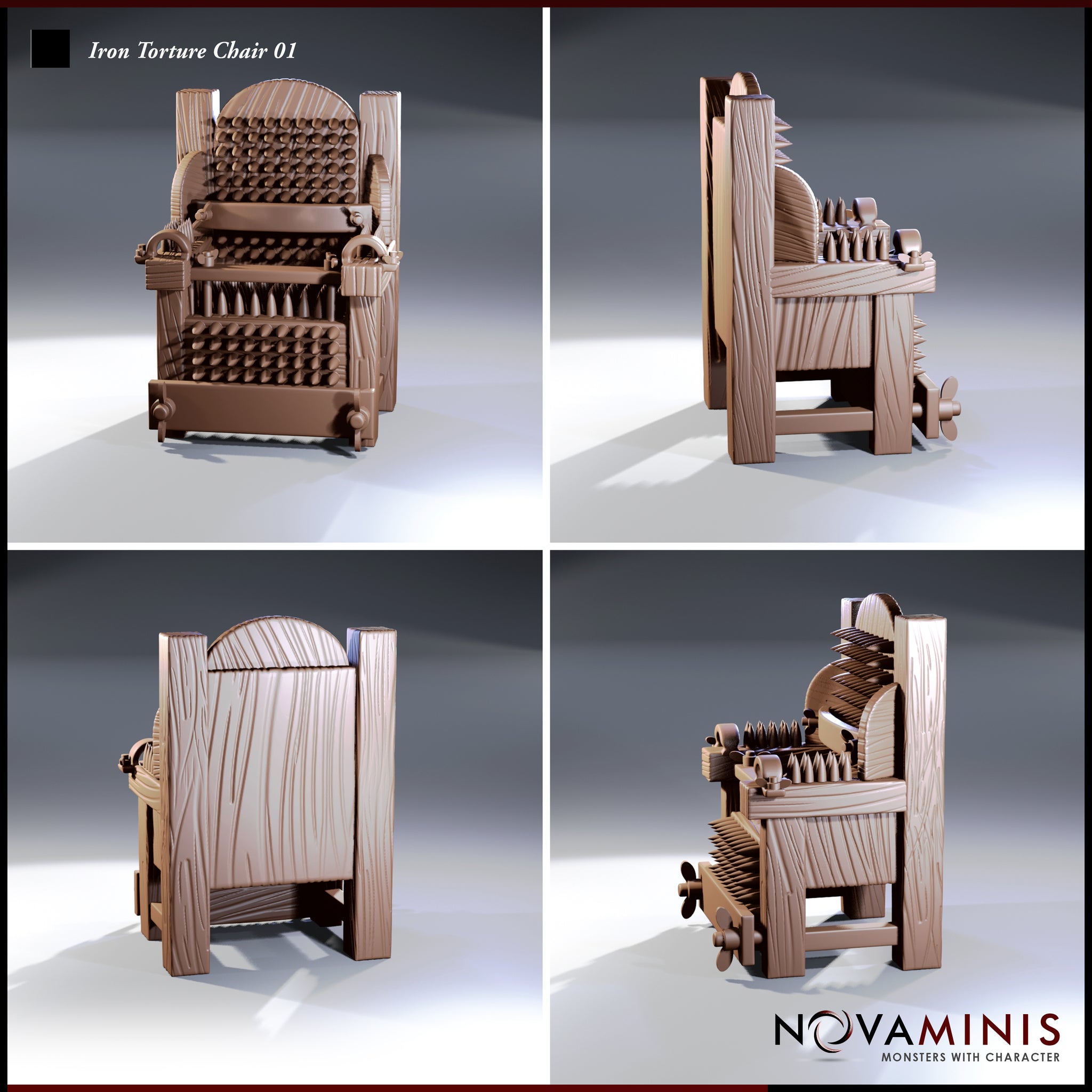 Iron Torture Chair 01 by Novaminis