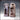 Novaminis Mimic Standing Clock 01 — two states side by side: left shows a convincing grandfather clock with wood-grain panels, pendulum, and clock face; right shows the same form split open revealing a fanged maw, glaring eyes, and a grasping tongue.