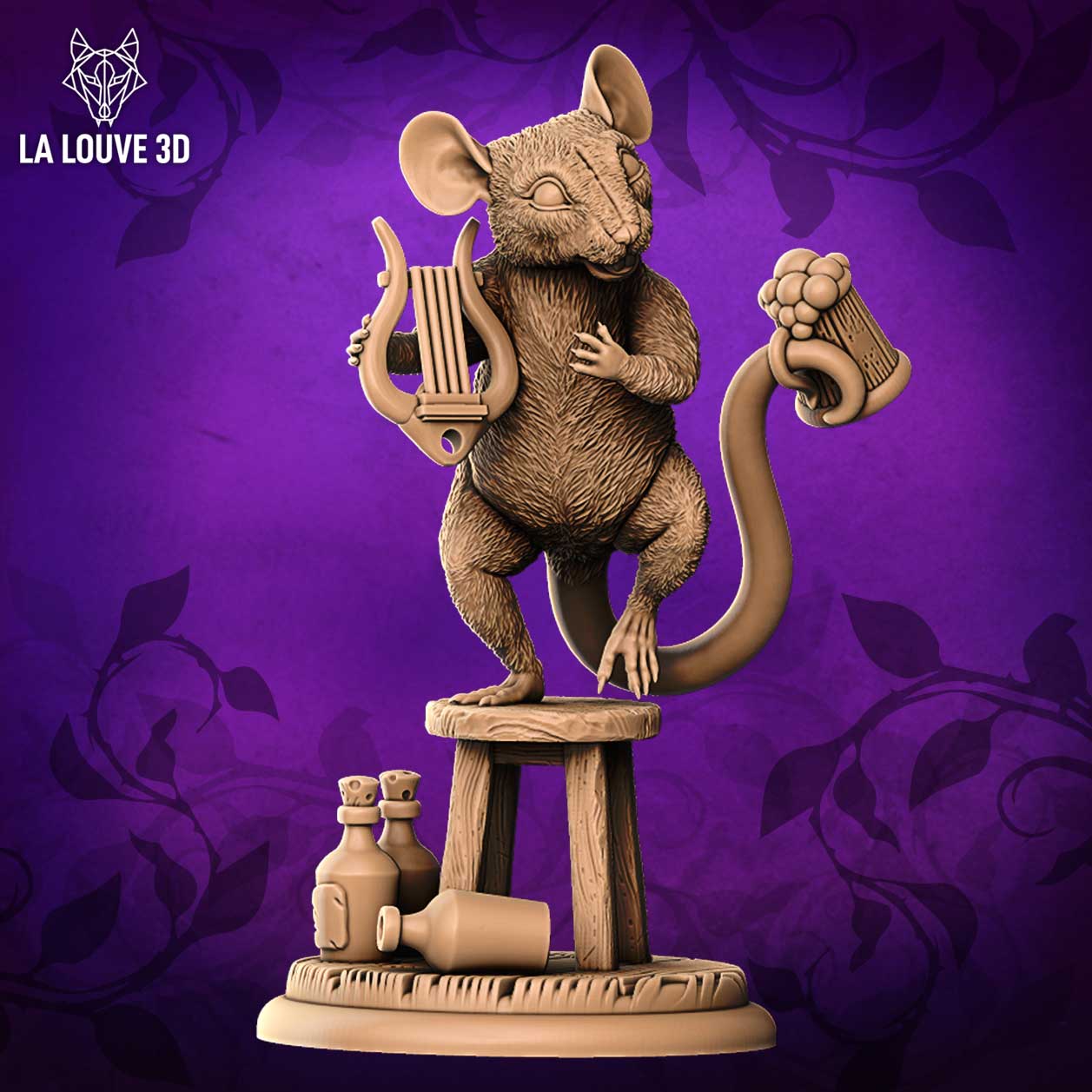 Bard Mouse by La Louve 3D
