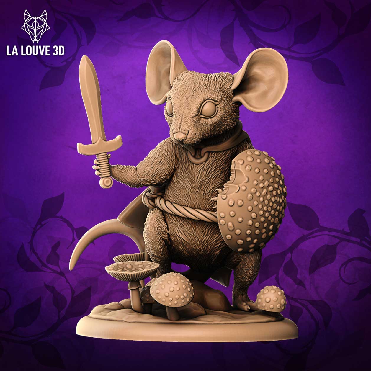 Warrior Mouse by La Louve 3D