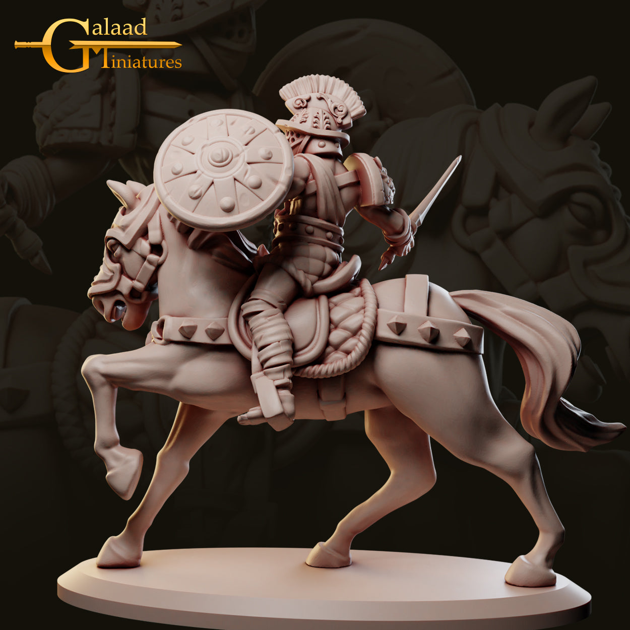 Mounted Arena Fighter Gladiator 01 by Galaad Miniatures