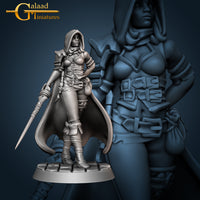 Elf Rogue Raven 01 by Galaad Miniatures
