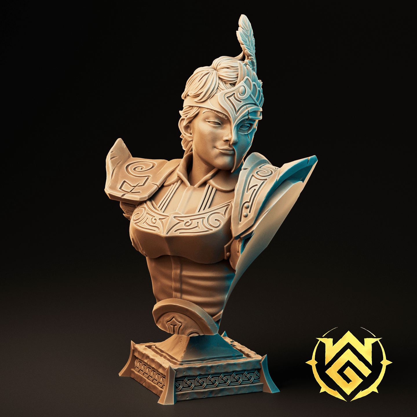 Royal Spearguard Bust by The Witchguild