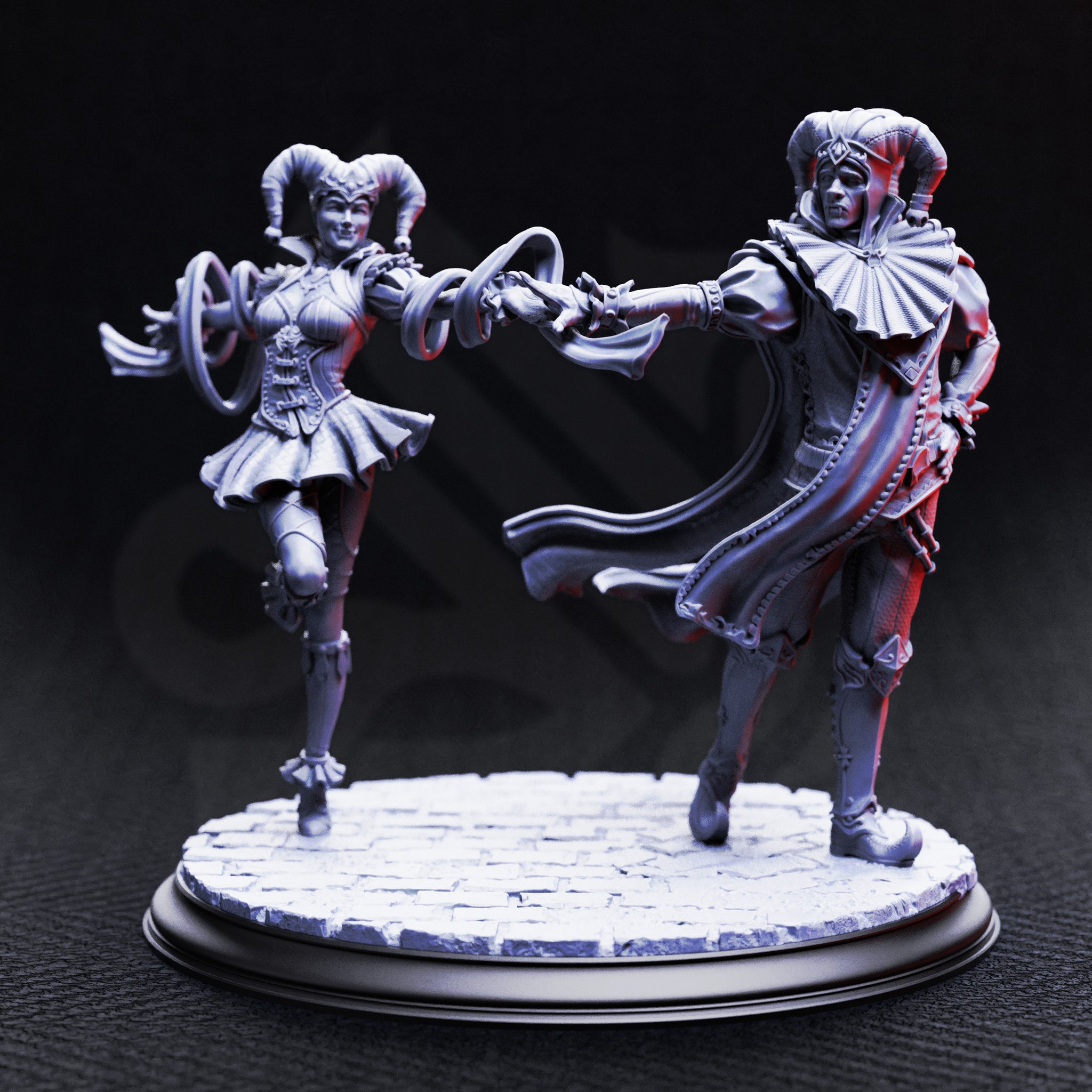 Dancing Vampire Jesters (Sanguine & Melancholy) by DM Stash