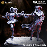 Dancing Vampire Jesters (Sanguine & Melancholy) by DM Stash