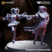 Dancing Vampire Jesters (Sanguine & Melancholy) by DM Stash