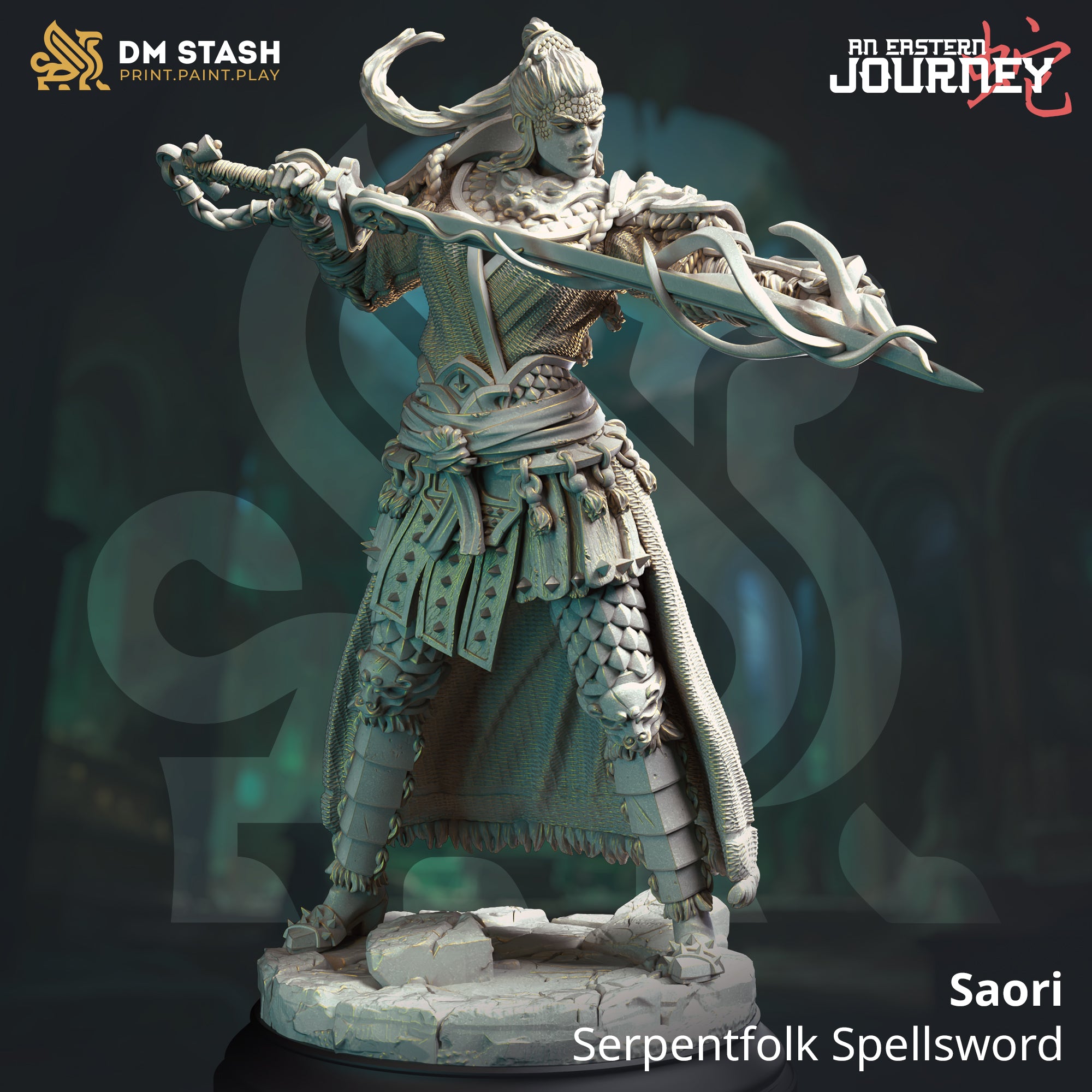 Serpentfolk Sellsword (Saori) by DM Stash