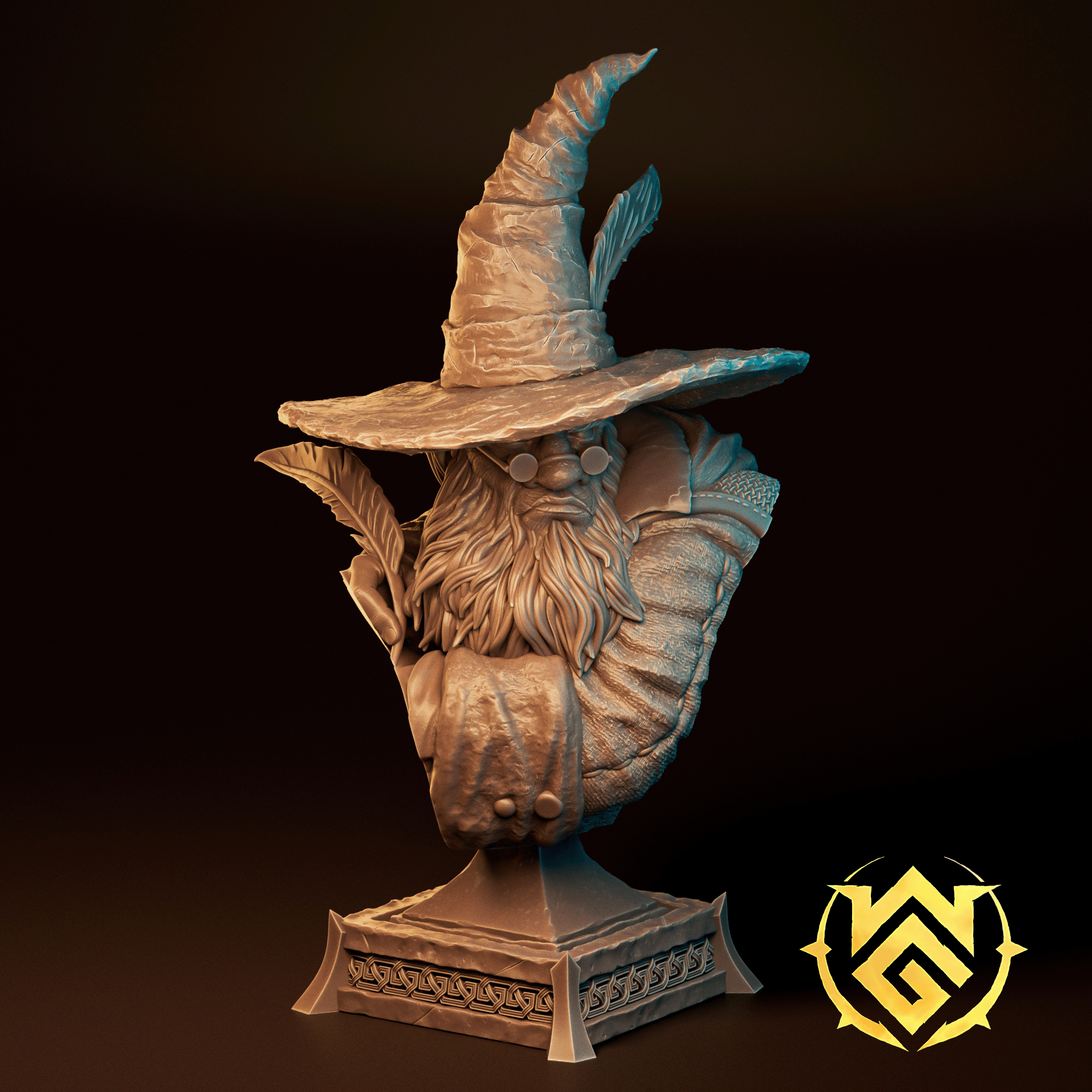 Scrib Galloway Gnome Wizard Bust by The Witchguild
