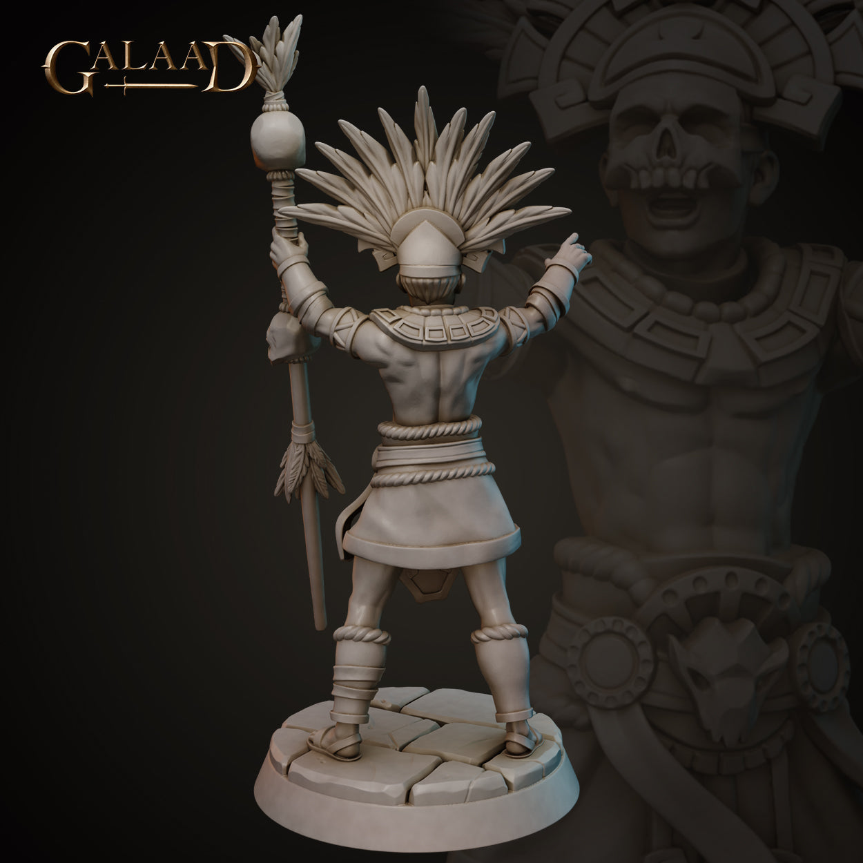 Aztec Shaman 01 by Galaad Miniatures